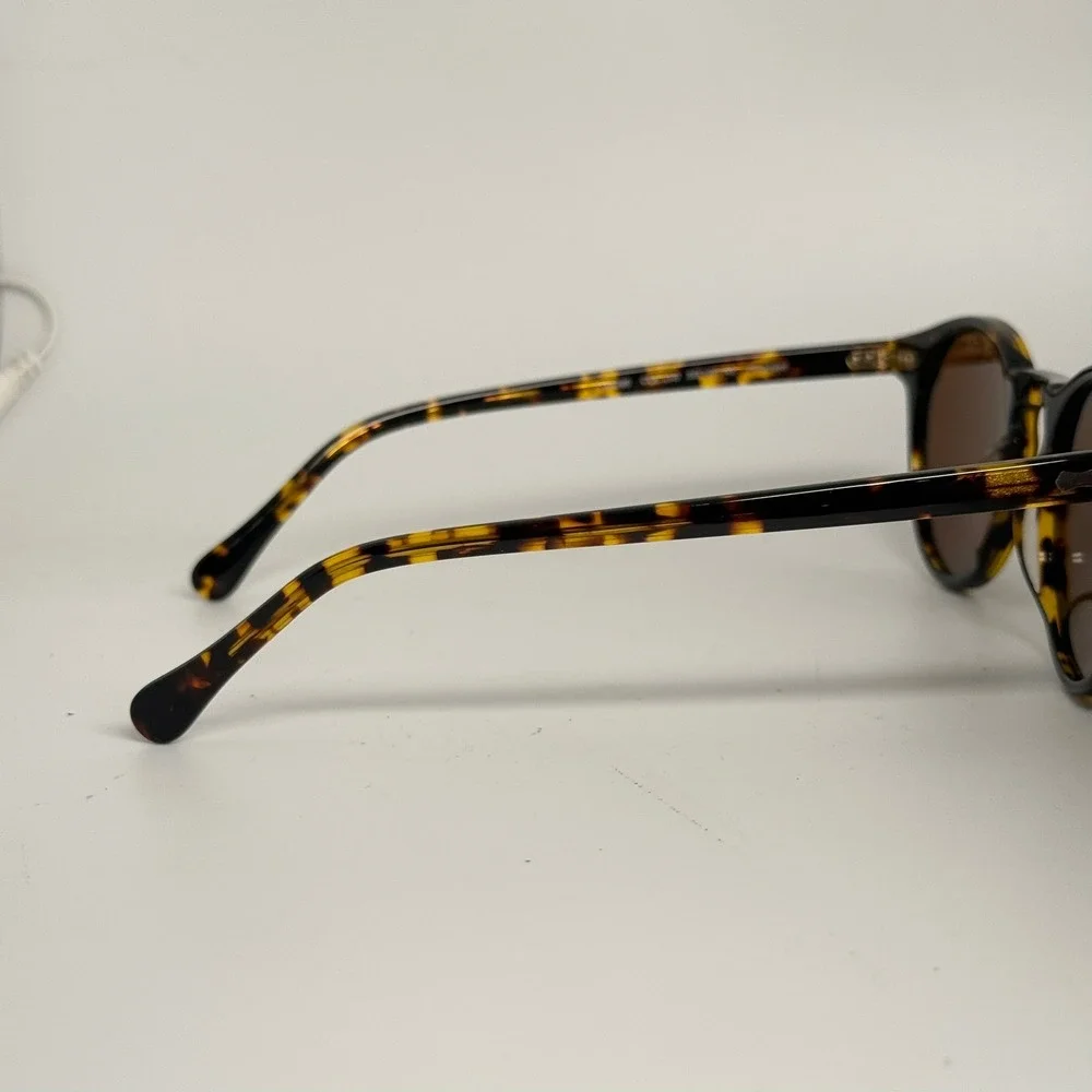 Carfia CA5288 Polarized Round Sunglasses Tortoiseshell Brown Lens Italy Design